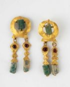 A PAIR OF ROMAN EARRINGS