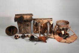 TWO NAGA HEAD-TAKER'S BASKETS