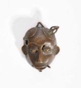 AN AKAN MINIATURE MASK