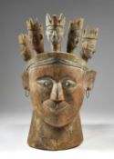 A SOUTHERN NEPAL LARGE RAMAYANA MASK