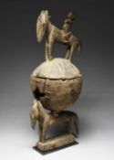 A DOGON CERMONIAL BOWL AND COVER, OGO BANYA