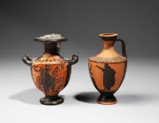 AN ATTIC BLACK FIGURE HYDRIA