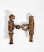 TWO LOBI FIGURAL PENDANTS