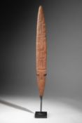 AN ABORIGINAL MESSAGE STICK, CHURINGA