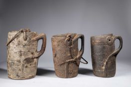 THREE NEPAL MILK JUGS