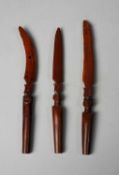 THREE ZULU PAPER KNIVES