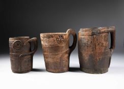 THREE NEPAL MILK JUGS