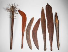 AN ABORIGINAL NAIL HEADED CLUB
