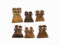 SIX SENUFO AMULETS
