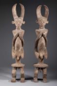 A PAIR OF CHUMBA FIGURES