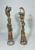 A PAIR OF KWALE IBO HEADDRESSES