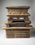 FOUR NEPAL PORTABLE ALTARS, TCHANGDAR