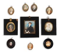 A Collection of 18th and 19th Century Portrait Miniatures