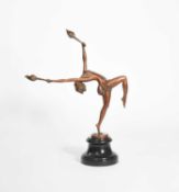 An Art Deco style bronze figure
