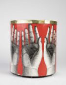 Piero Fornasetti (1913-1988), A Mani waste paper bin