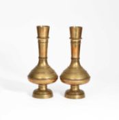 Charles Winn & Co., Birmingham, A pair of Aesthetic Movement vases