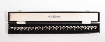 Brett Payne, A silver and 9ct gold fish necklace