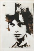 Gered Mankowitz (b.1946) Three screenprints - Caged, Mick Jagger, and Keith Richards
