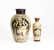 C H Brannam Barum Pottery, A large vase