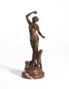 Gustave Dussart (1875-1952) An Art Nouveau bronze