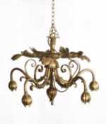 Osler & Co. An Arts and Crafts ceiling light or chandelier
