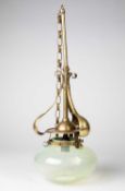 Attributed to W.A.S. Benson, An Arts and Crafts ceiling light