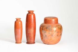 Ruskin PotteryA ginger jar and cover
