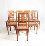 Secessionist School, A set of eight chairs