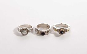 Michael Allen Bolton (1938-2005) A silver ring