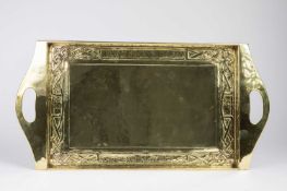 In the manner of Margaret Gilmour (1863-1942) A Glasgow School twin-handled tray
