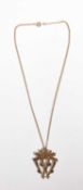 John Hart, A 9ct gold Luckenbooth pendant