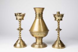 In the manner of Augustus Pugin (1812-1852) An Aesthetic Movement altar vase