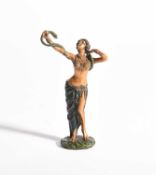 Franz Bergman (1861-1936) Snake Dancer, a cold painted Austrian bronze