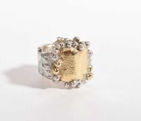 Michael Allen Bolton (1938-2005) A silver panel ring