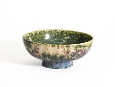 Ruskin Pottery, A high-fired footed bowl