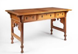 Attributed to George Faulkner Armitage (1849-1937) A fine Arts and Crafts writing desk