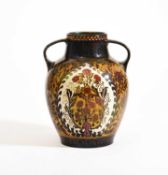William S. Mycock (1872-1959) for Pilkington's Royal Lancastrian PotteryA twin-handled vase