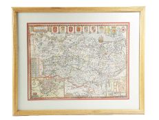 AN ENGRAVED MAP OF KENT