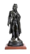A FRENCH BRONZE FIGURE OF A PHILOSOPHER