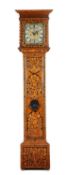 A WILLIAM AND MARY WALNUT AND MARQUETRY LONGCASE CLOCK