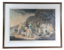 ANTI-SLAVERY INTEREST. A PAIR OF COLOURED MEZZOTINTS