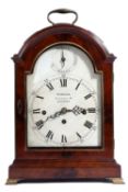 A LATE GEORGE III CHIMING BRACKET CLOCK