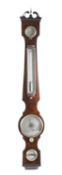 A REGENCY MAHOGANY BAROMETER