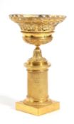 A FRENCH ORMOLU TAZZA