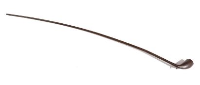 A RARE GEORGE II STEEL CHURCHWARDEN'S PIPE