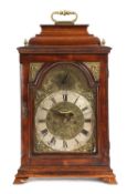 A FRUITWOOD BRACKET CLOCK