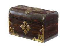 A VICTORIAN COROMANDEL TEA CADDY