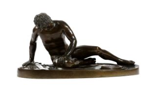 A BRONZE GRAND TOUR FIGURE OF THE CAPITOLINE DYING GAUL