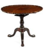 A MAHOGANY TRIPOD TABLE