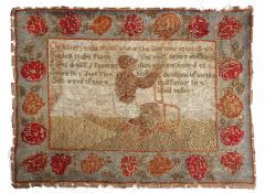 ANTI-SLAVERY INTEREST. A RARE NEEDLEWORK SAMPLER